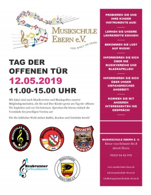 Tag der offenen Tür am Sonntag, 12. Mai 2019