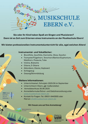 Wir bieten Instrumental- und Vokalunterricht fr alle an!